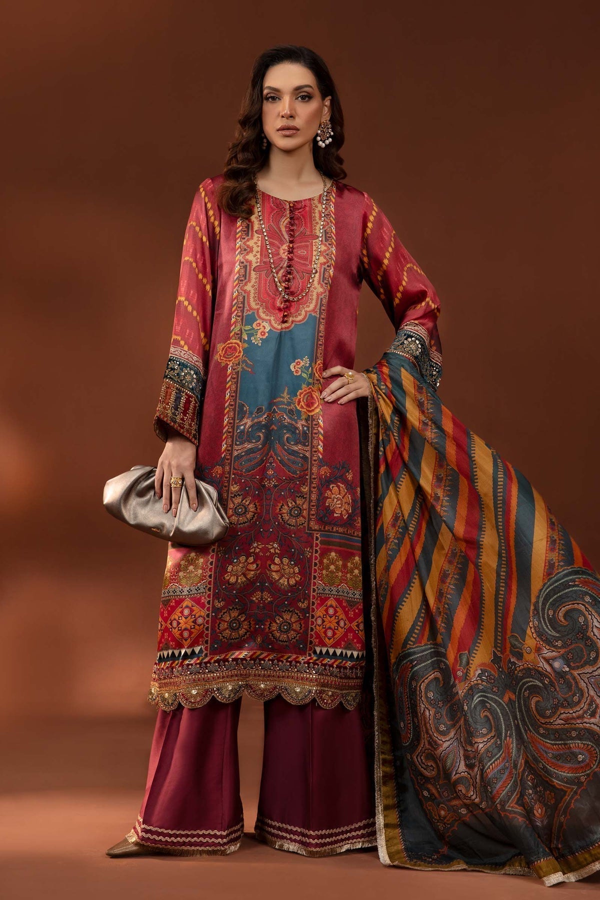 Maria B | Silk Collection 24 | MPS-PF24-08 - Rang-e-Khaas