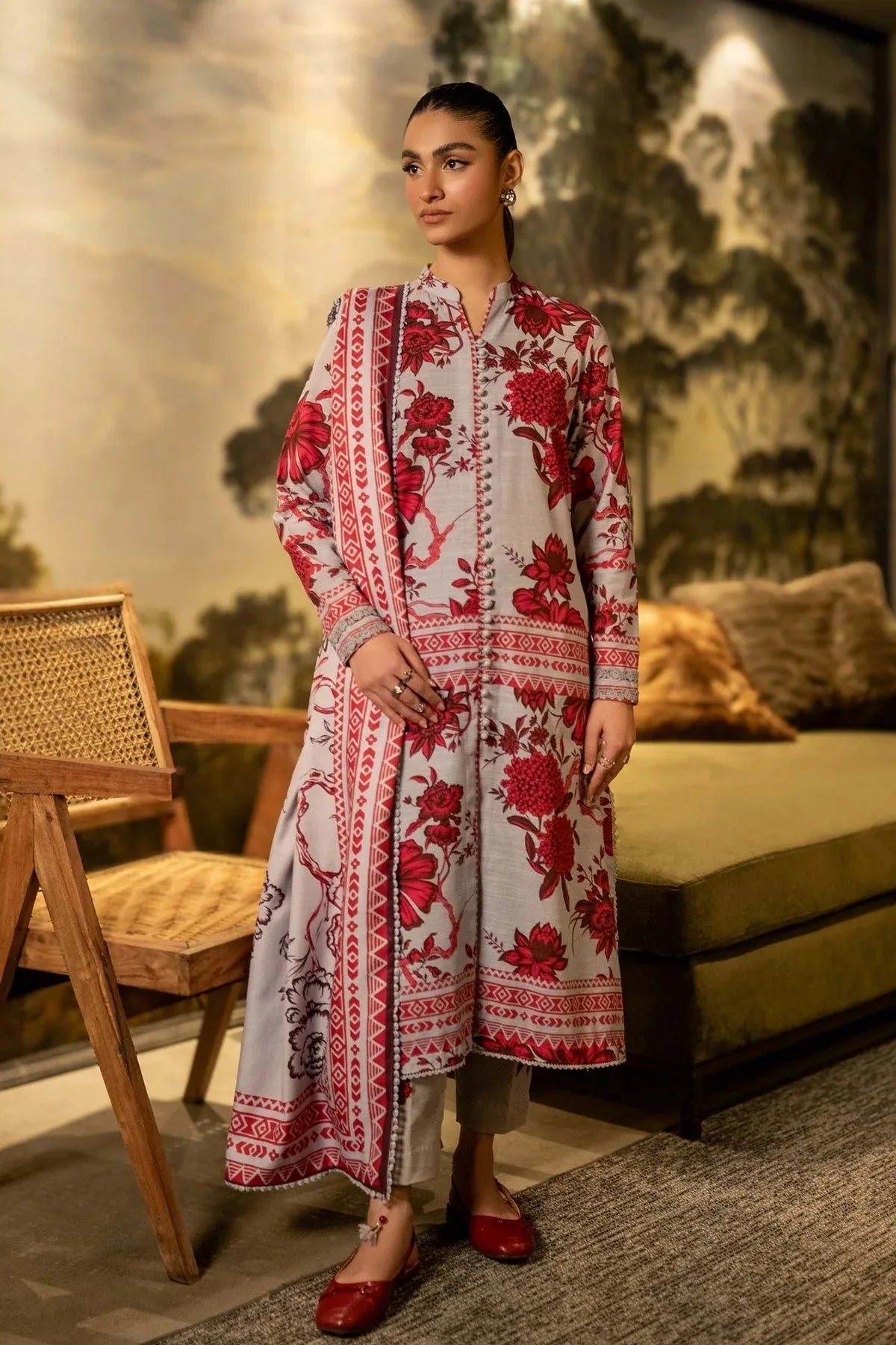 Maria B | Winter Basics 2024 |   503-A - Rang-e-Khaas