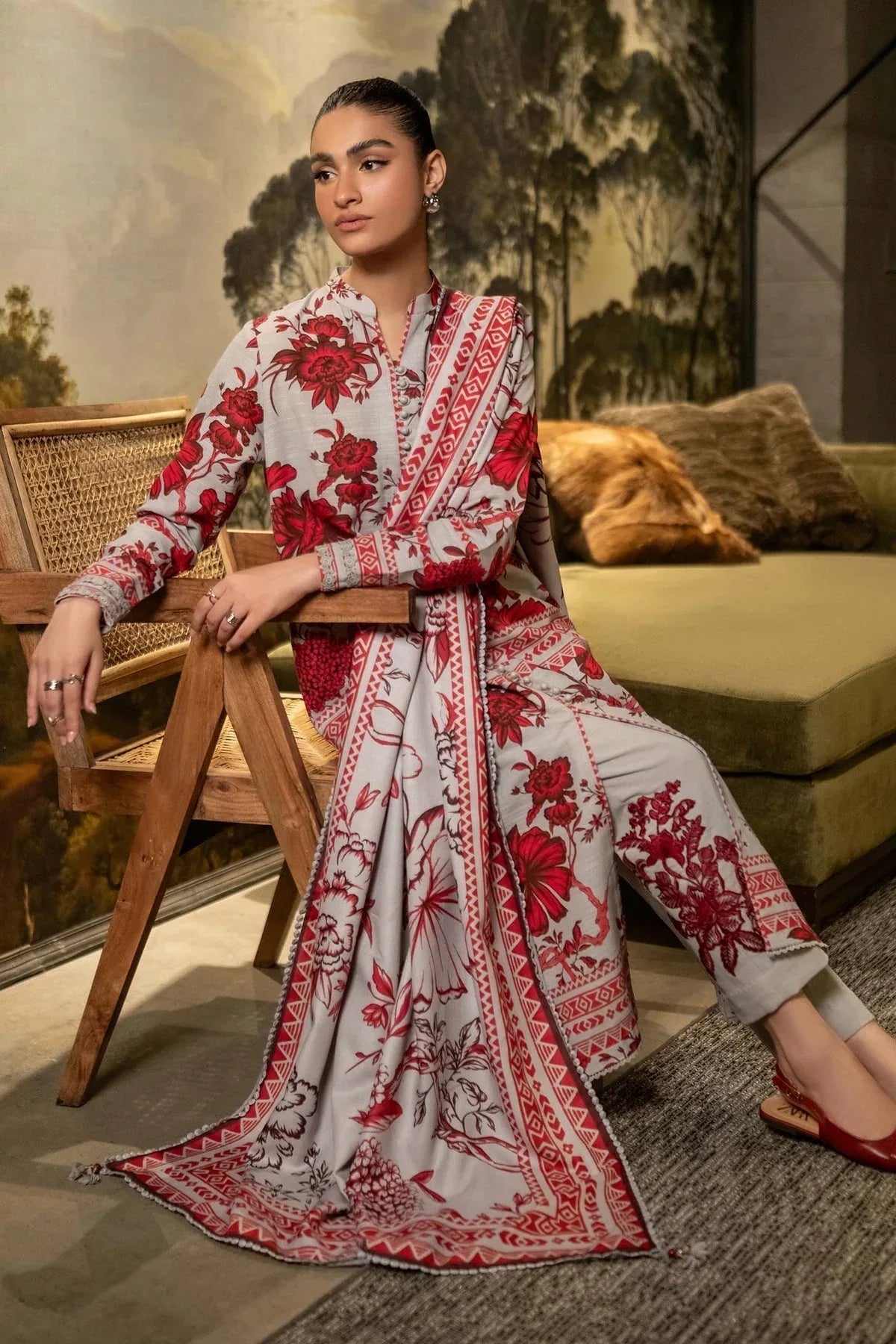 Maria B | Winter Basics 2024 |   503-A - Rang-e-Khaas