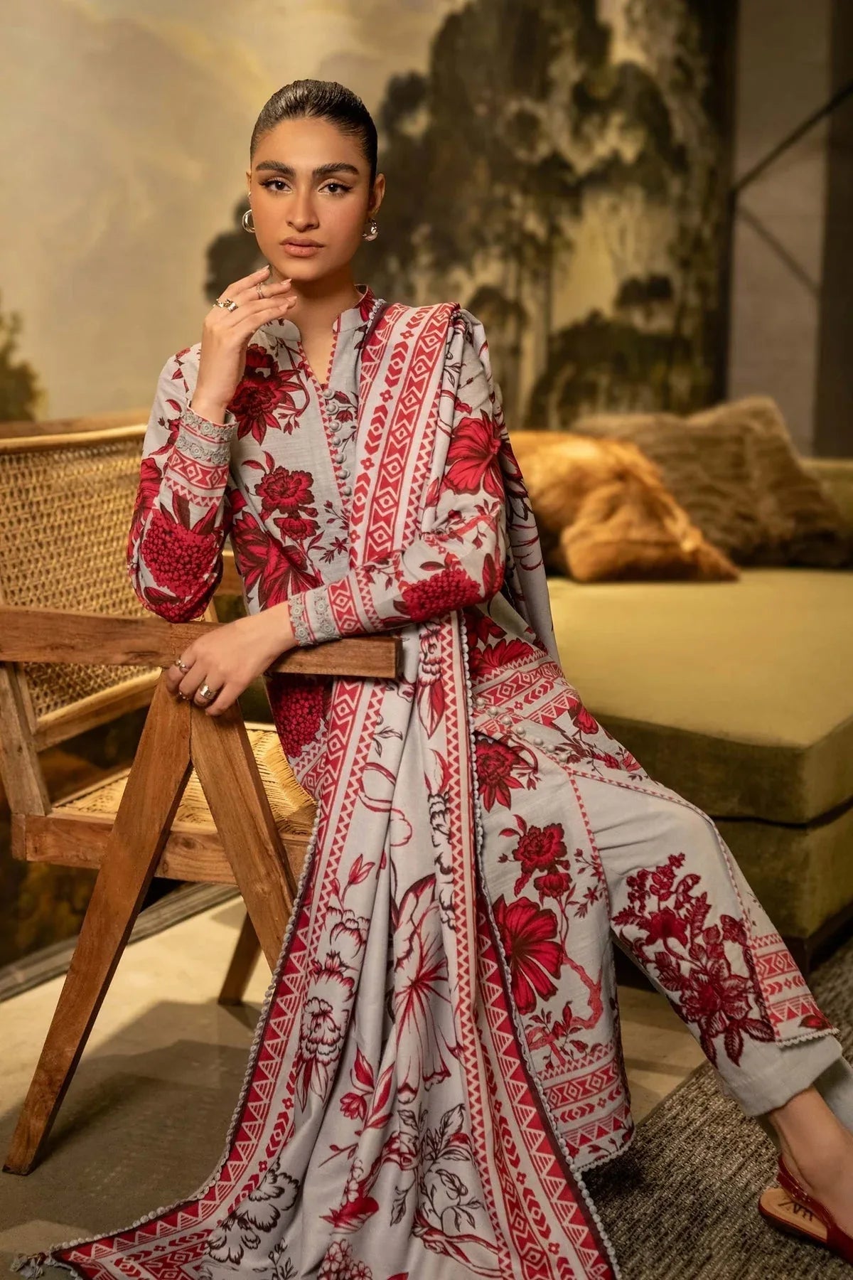Maria B | Winter Basics 2024 |   503-A - Rang-e-Khaas