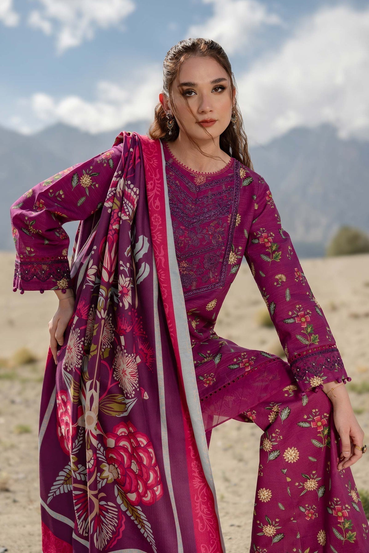Maria B | Winter Basics 2024 |   505-A - Rang-e-Khaas