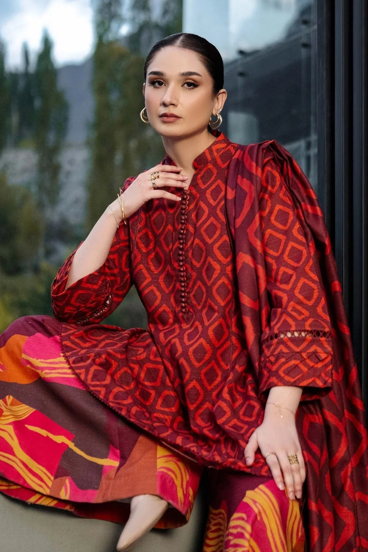 Maria B | Winter Basics 2024 |  506-B - Rang-e-Khaas