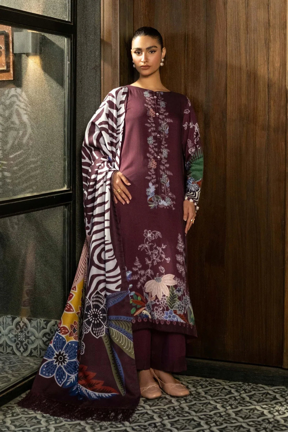 Maria B | Winter Basics 2024 |   512-A - Rang-e-Khaas