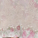 Maria b 3 Piece Unstitched Embroidered Chiffon Suit | MPC-25-101 - Rang-e-Khaas