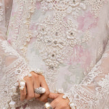 Maria b 3 Piece Unstitched Embroidered Chiffon Suit | MPC-25-101 - Rang-e-Khaas