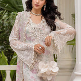 Maria b 3 Piece Unstitched Embroidered Chiffon Suit | MPC-25-101 - Rang-e-Khaas