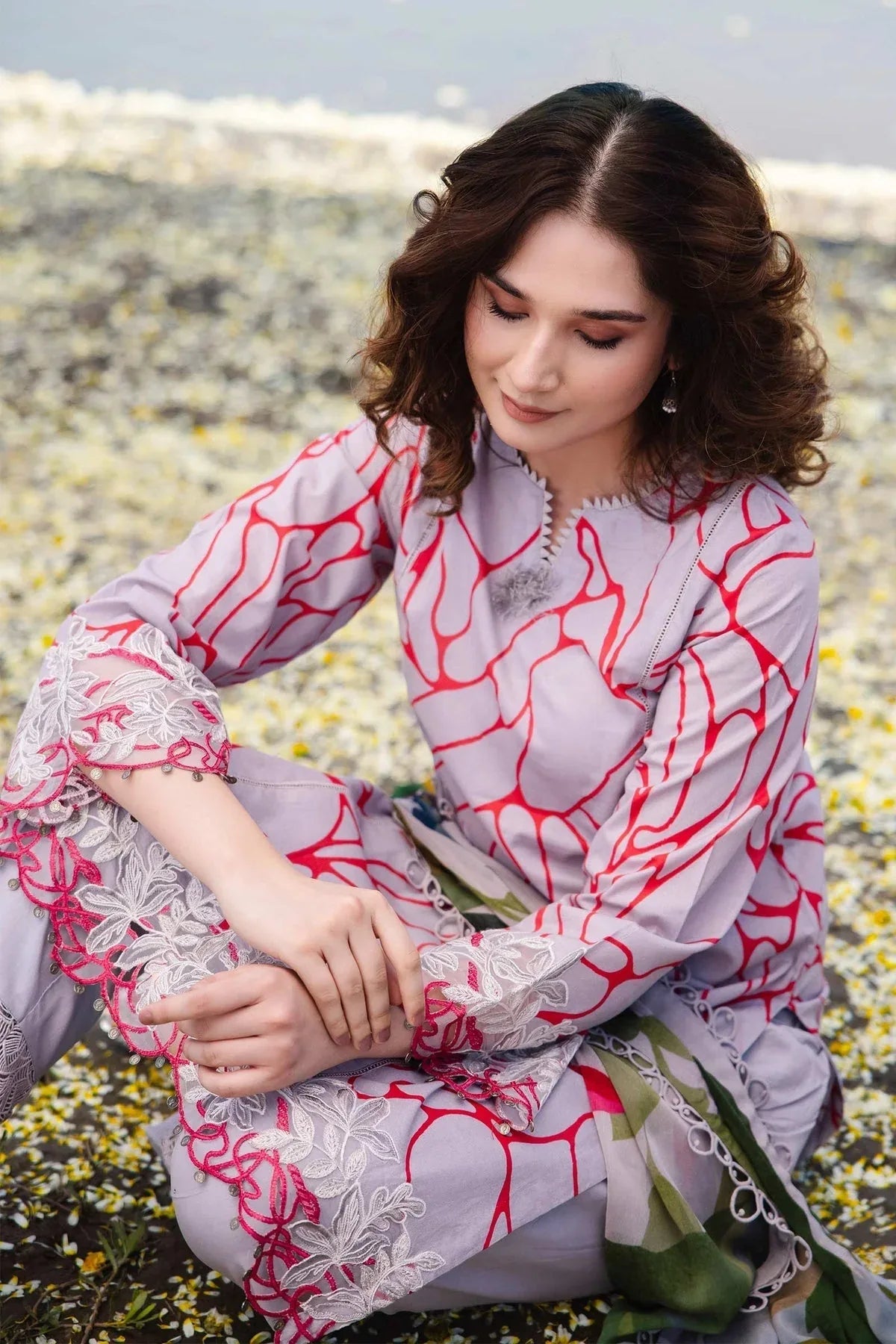 Maria b | M Basics Lawn | 404-A - Rang-e-Khaas