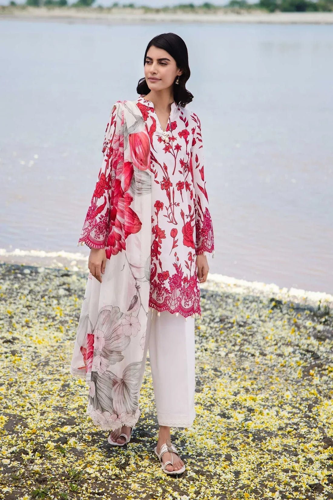 Maria b | M Basics Lawn | 405-A - Rang-e-Khaas