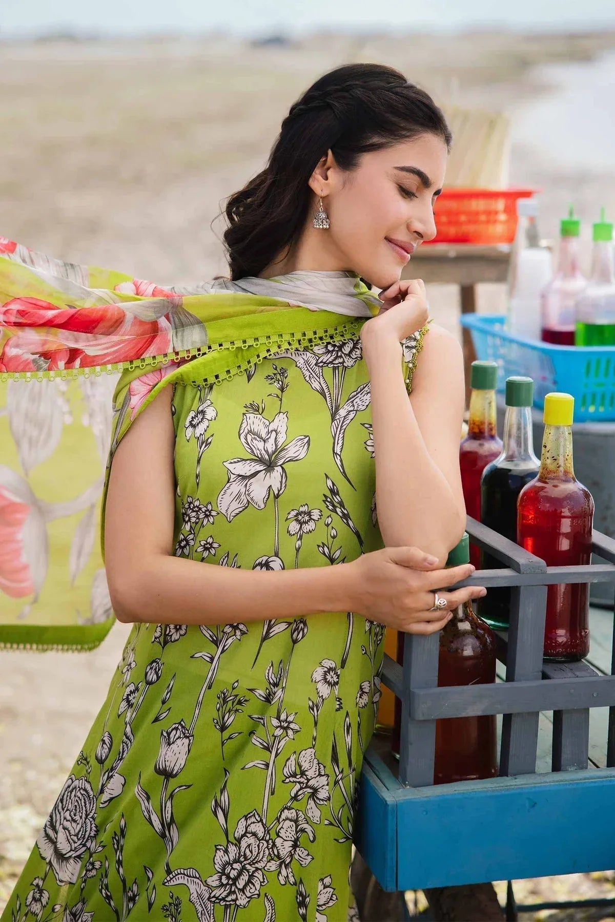 Maria b | M Basics Lawn | 405-B - Rang-e-Khaas