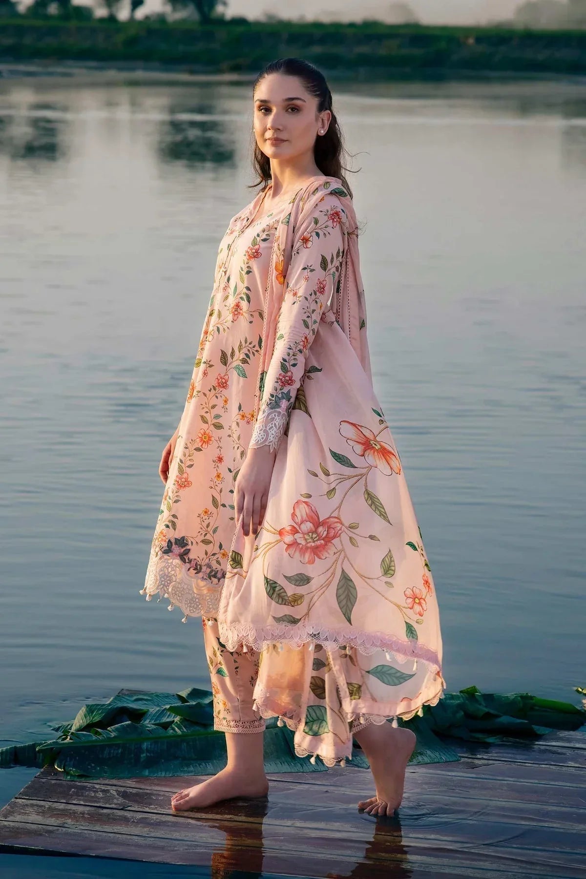 Maria b | M Basics Lawn | 406-A - Rang-e-Khaas