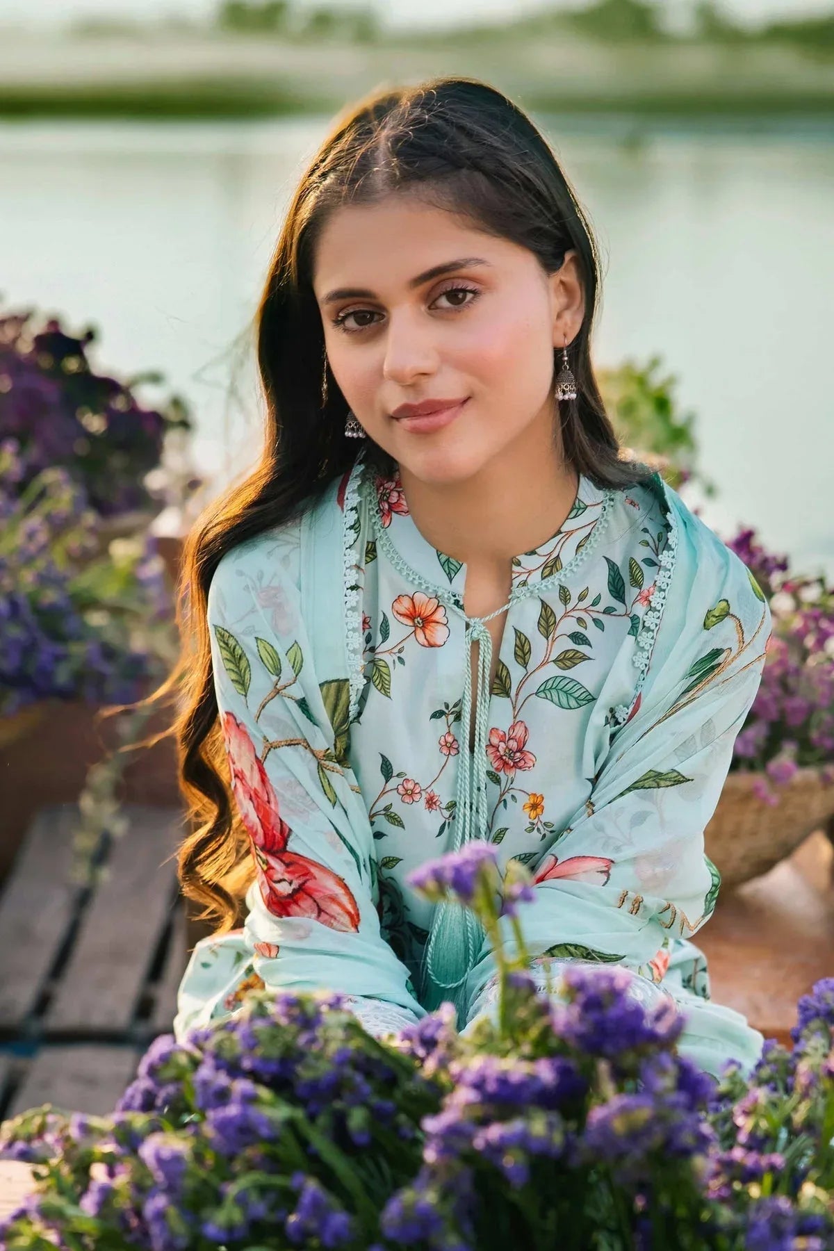 Maria b | M Basics Lawn | 406-B - Rang-e-Khaas