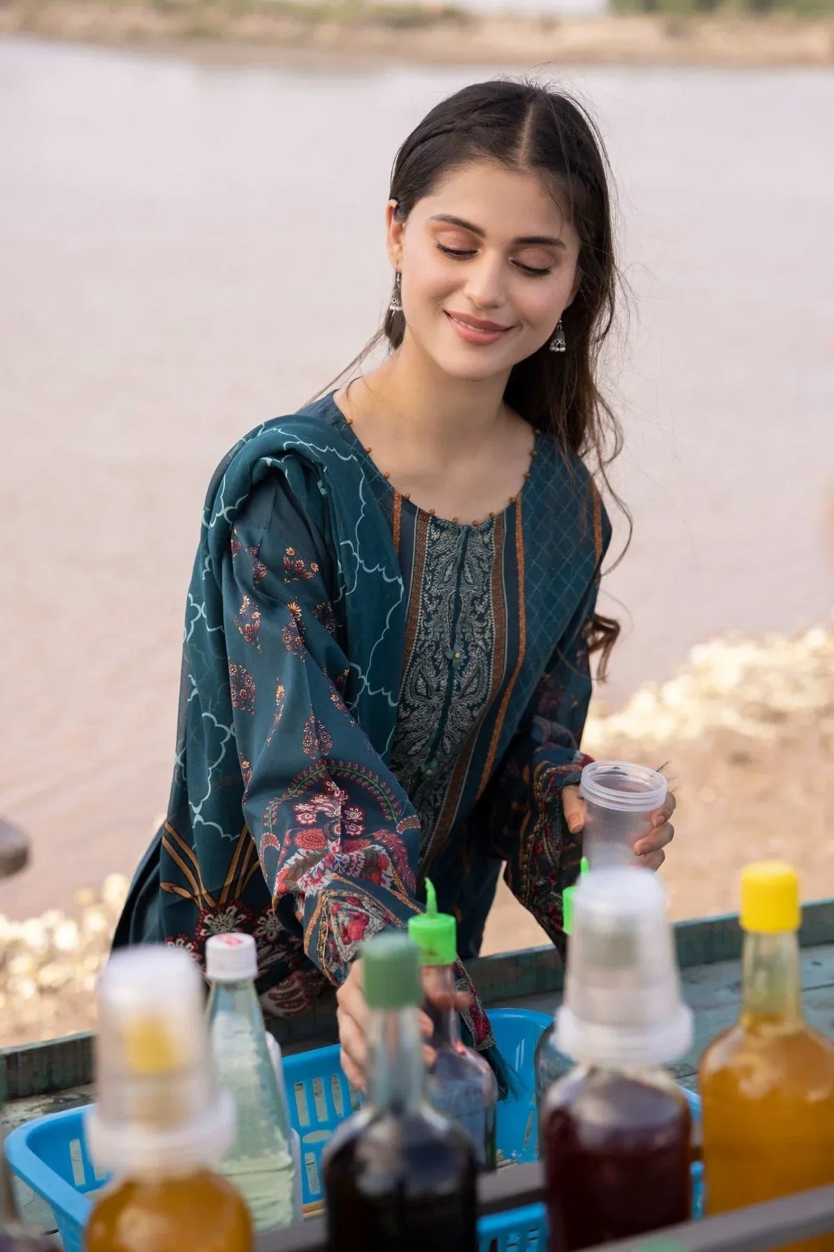 Maria b | M Basics Lawn | 407-A - Rang-e-Khaas