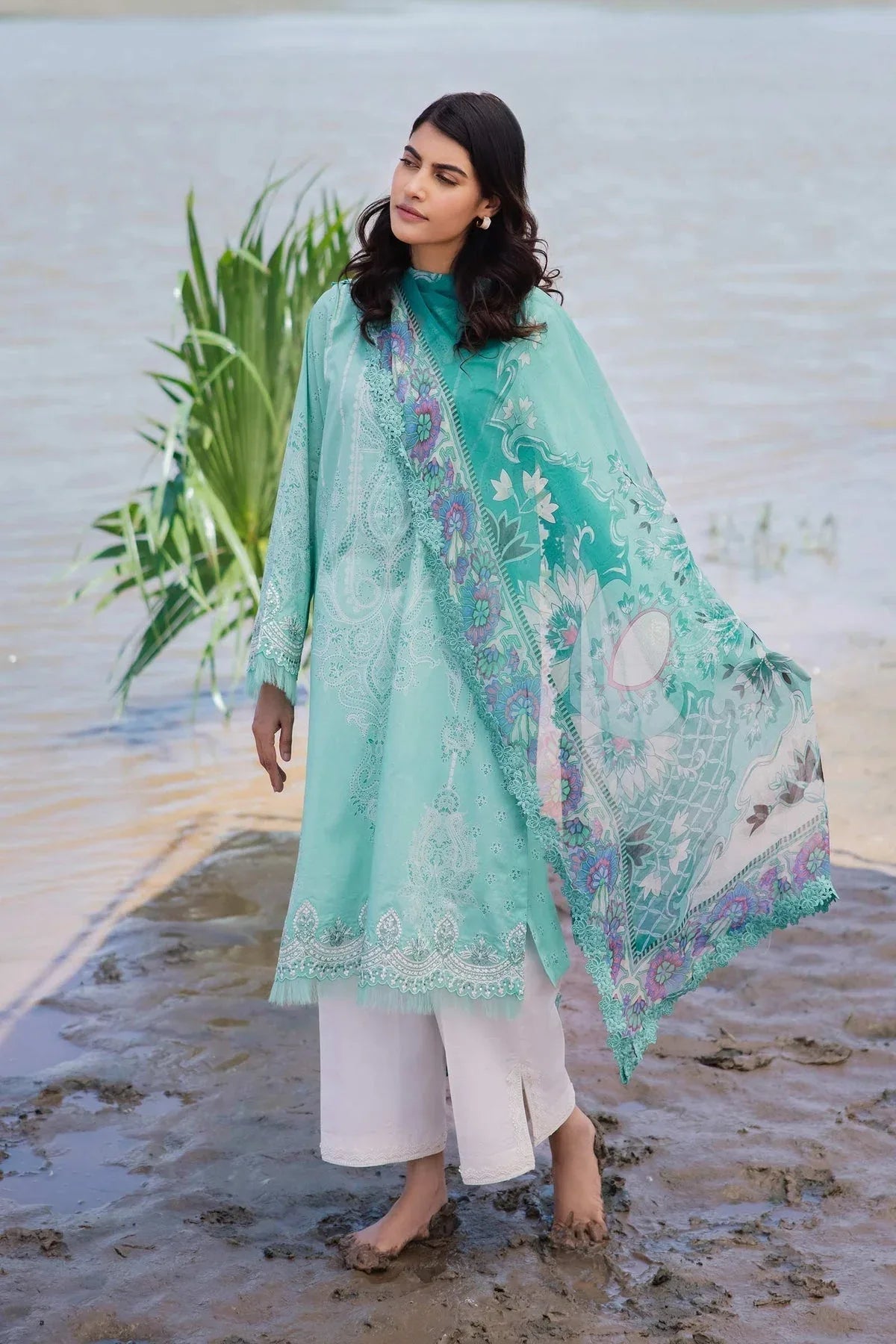 Maria b | M Basics Lawn | 408-A - Rang-e-Khaas