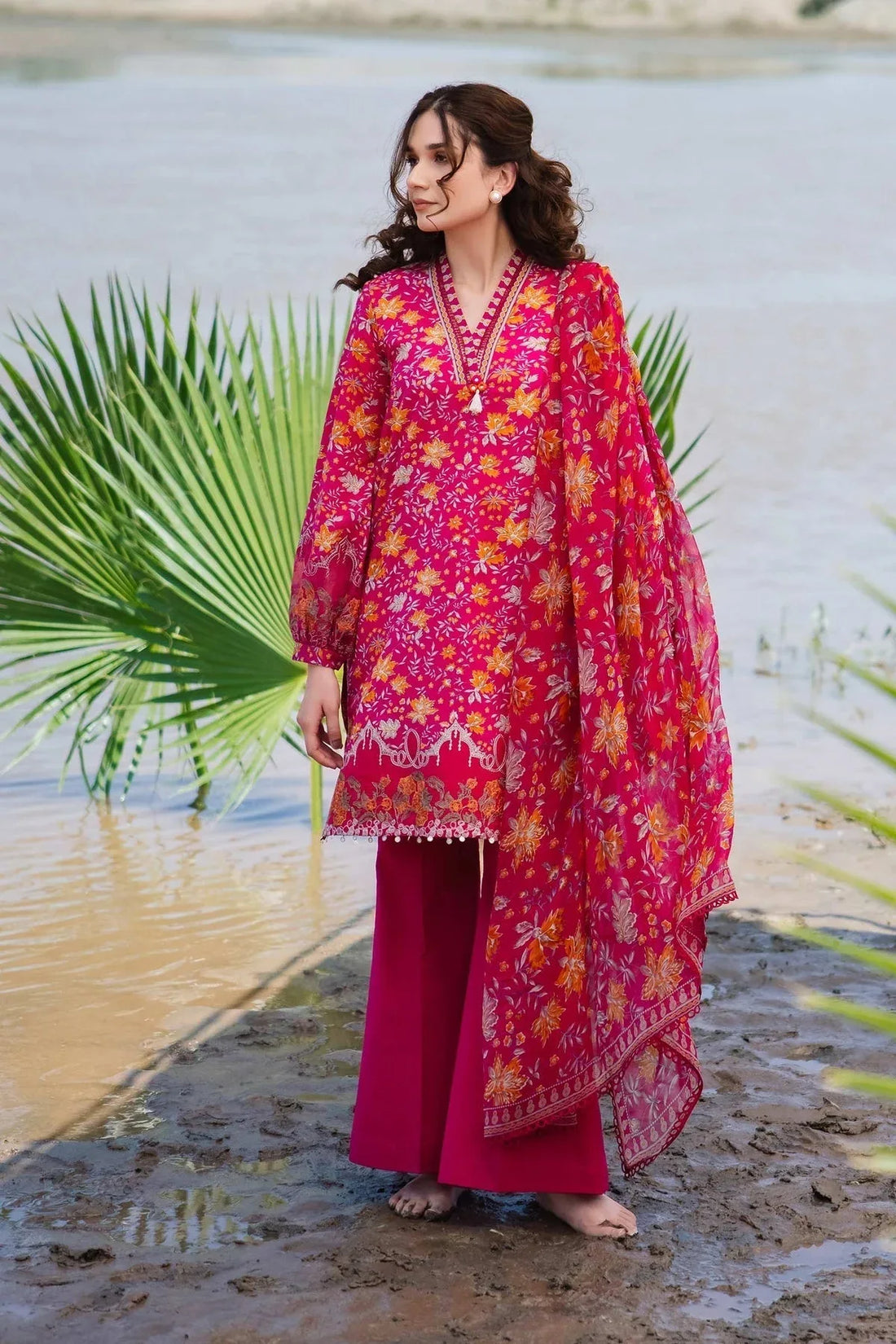 Maria b | M Basics Lawn | 409-A - Rang-e-Khaas