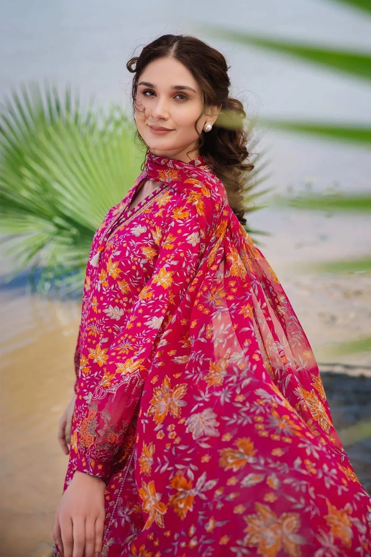 Maria b | M Basics Lawn | 409-A - Rang-e-Khaas