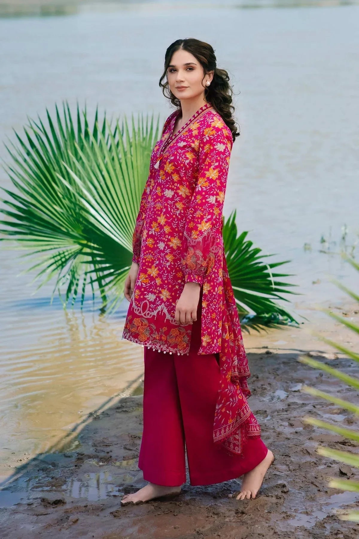 Maria b | M Basics Lawn | 409-A - Rang-e-Khaas
