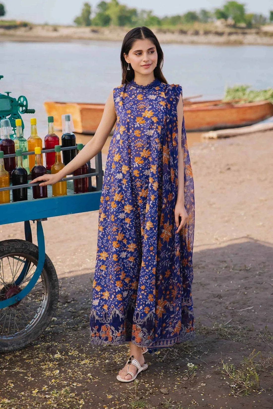 Maria b | M Basics Lawn | 409-B - Rang-e-Khaas