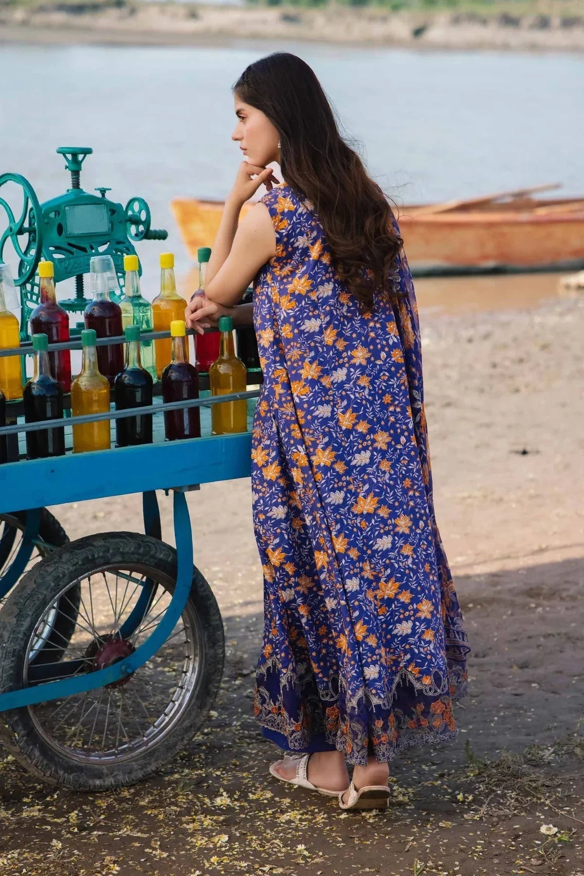 Maria b | M Basics Lawn | 409-B - Rang-e-Khaas