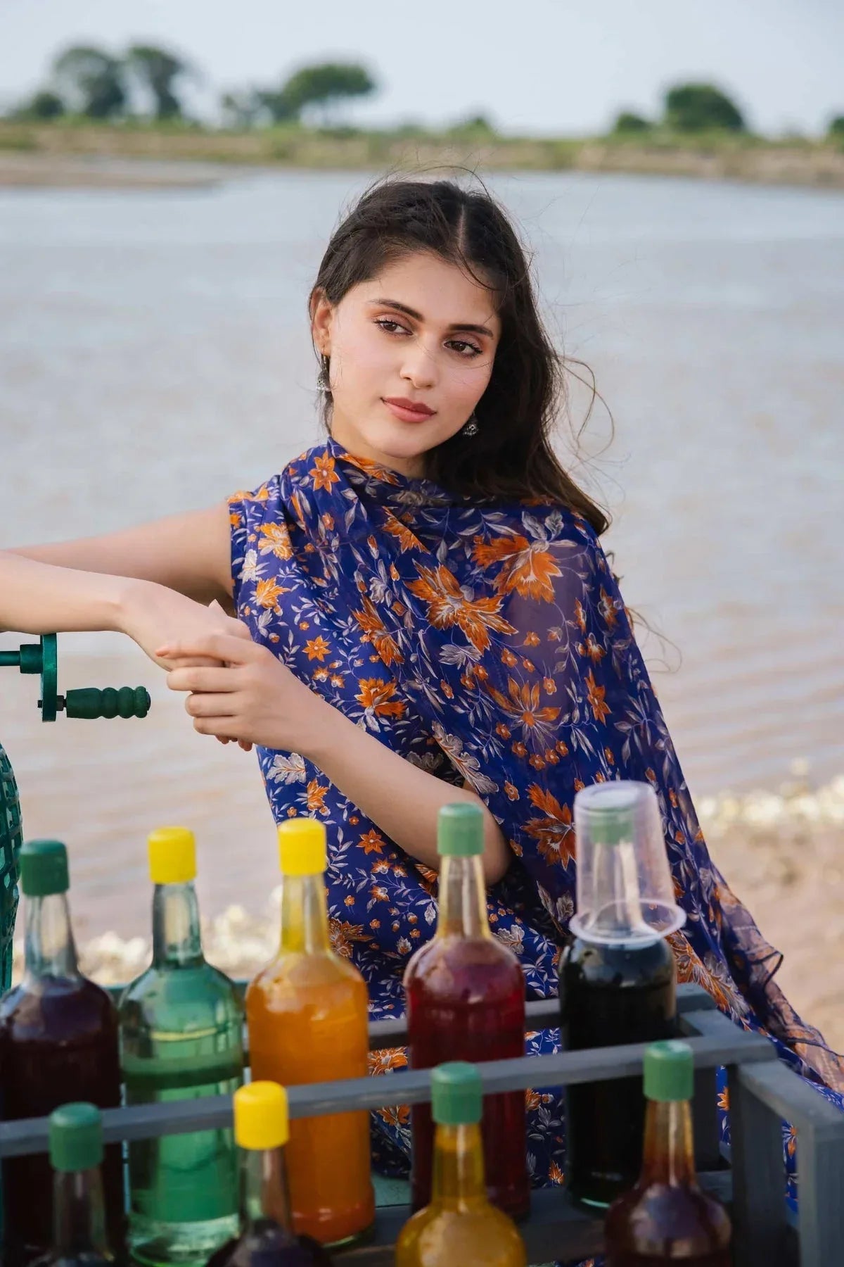 Maria b | M Basics Lawn | 409-B - Rang-e-Khaas