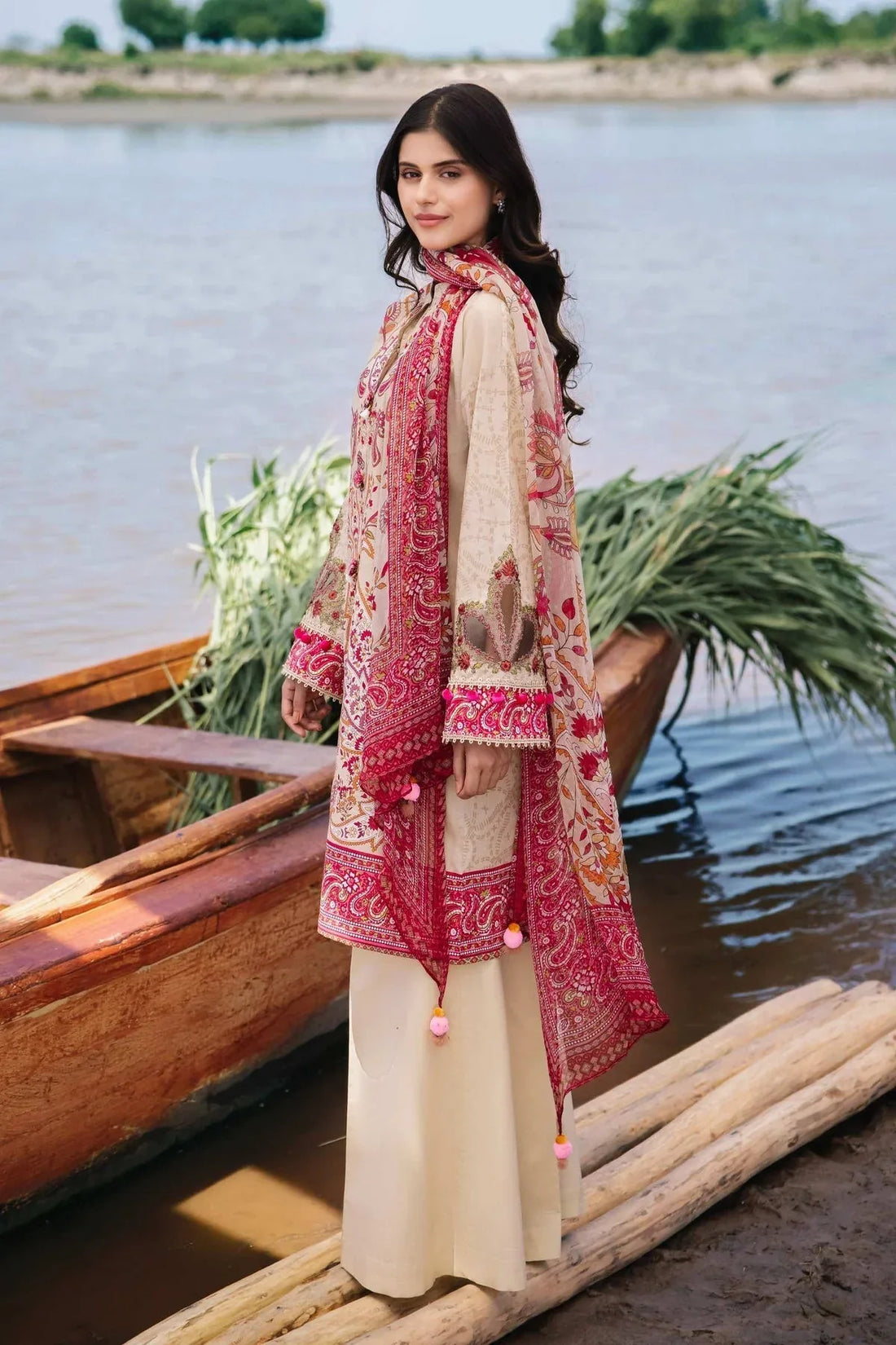 Maria b | M Basics Lawn | 410-B - Rang-e-Khaas