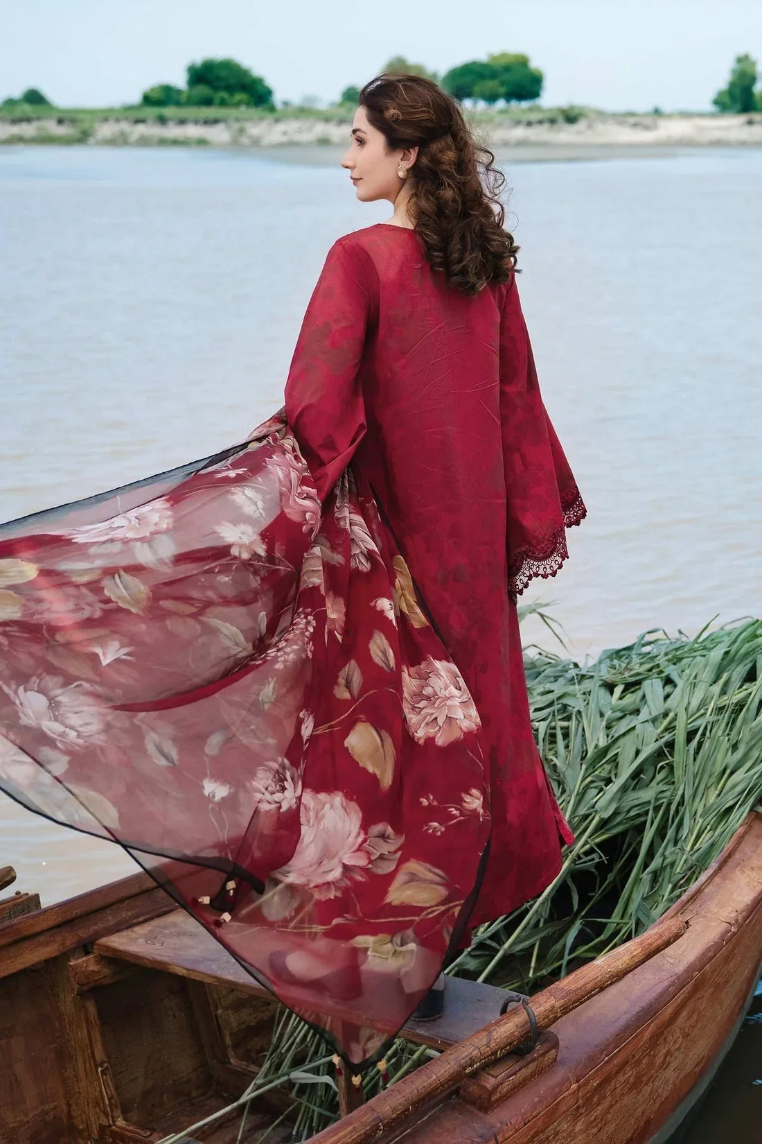 Maria b | M Basics Lawn | 411-A - Rang-e-Khaas