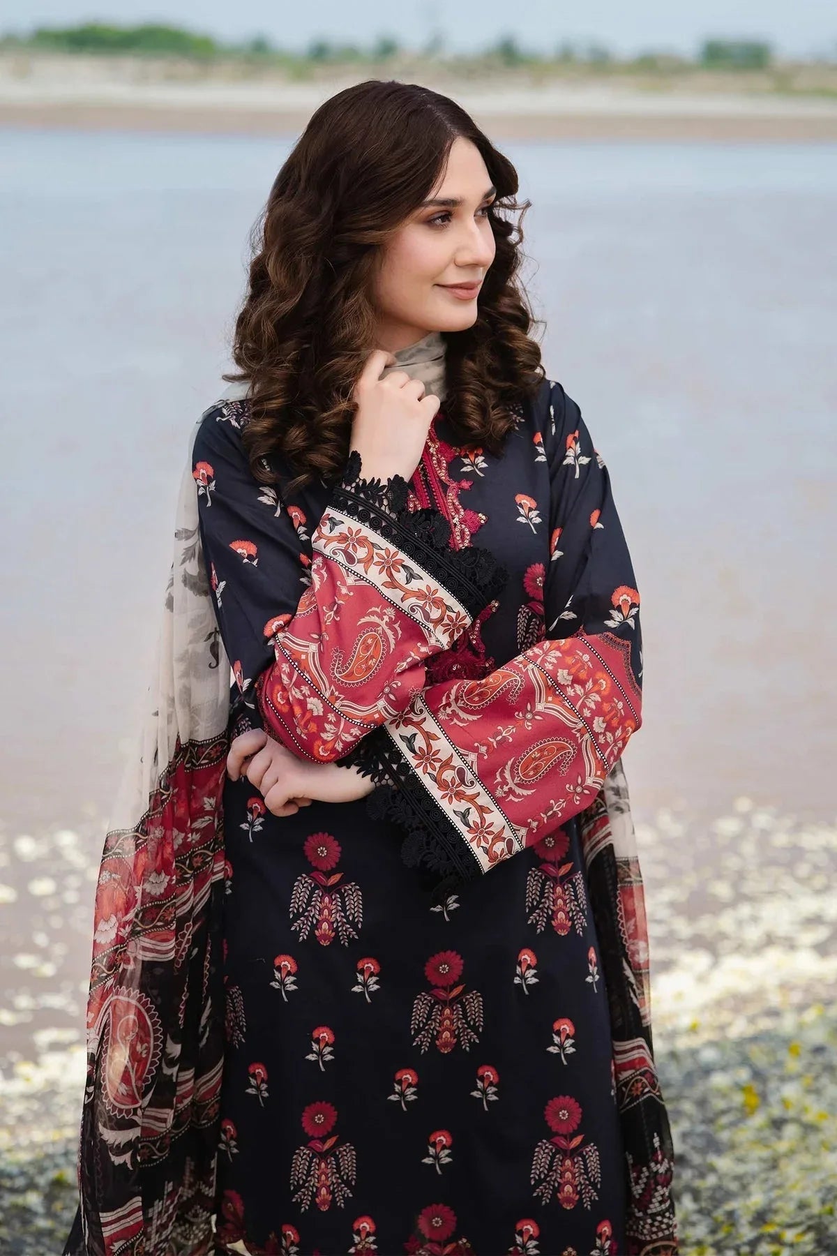 Maria b | M Basics Lawn | 412-A - Rang-e-Khaas