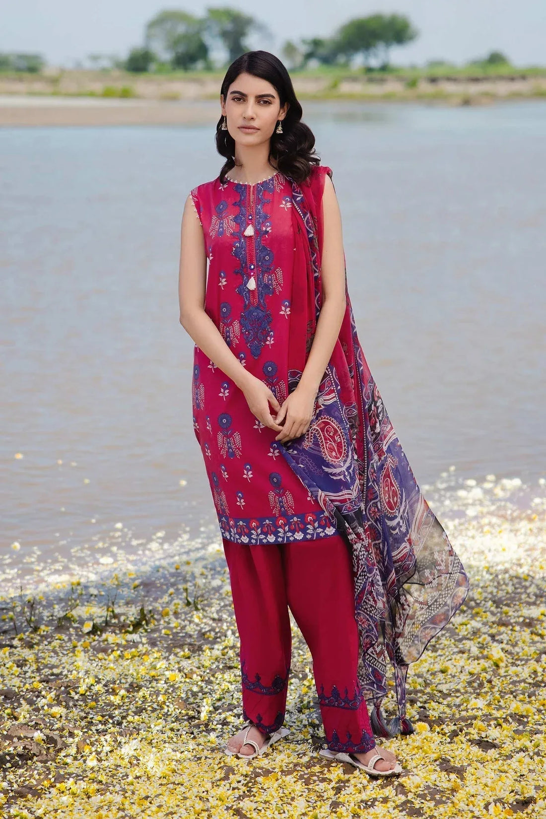 Maria b | M Basics Lawn | 412-B - Rang-e-Khaas