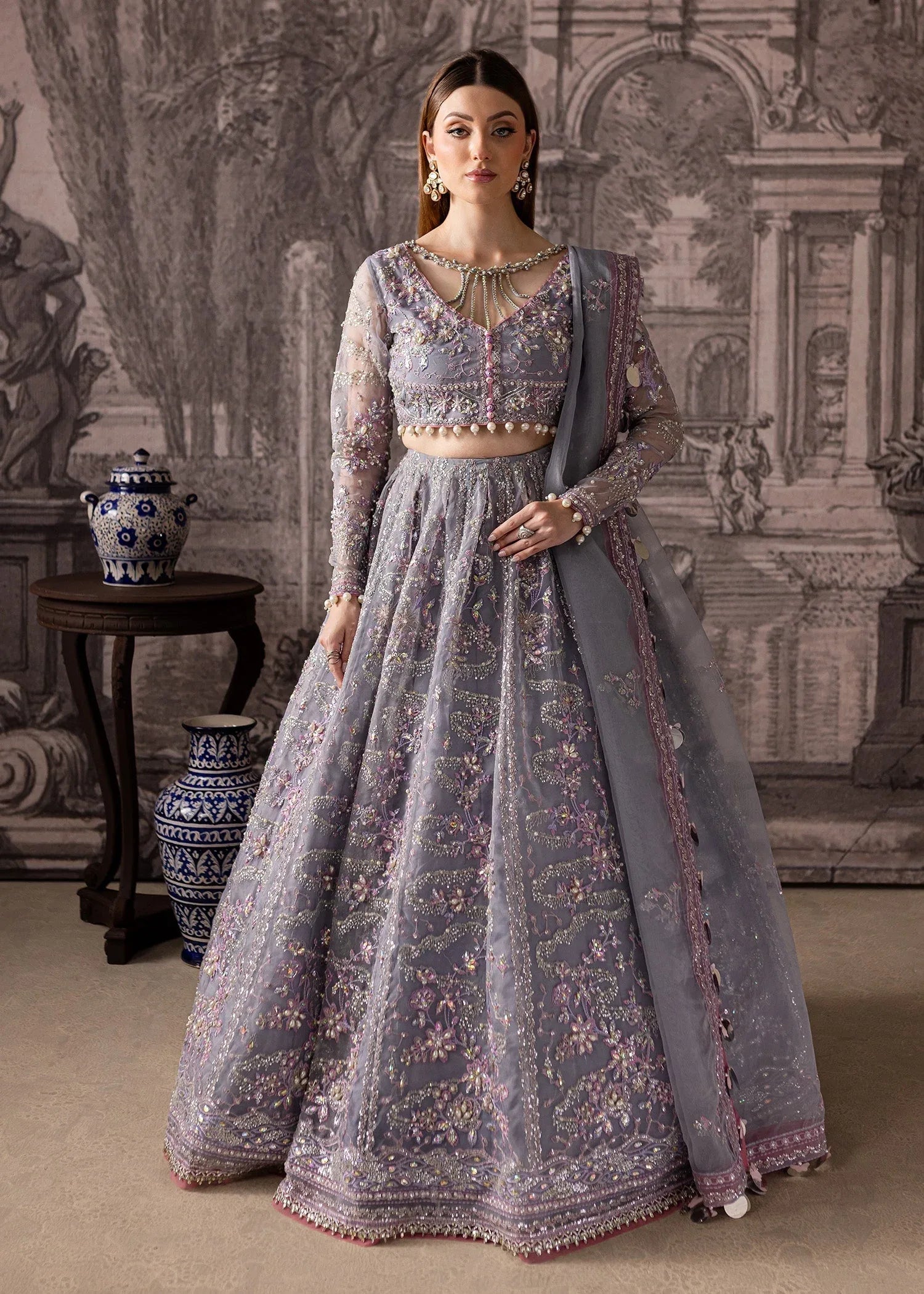 Maria Osama Khan | Mystara Wedding Festive | Lyra - Rang-e-Khaas