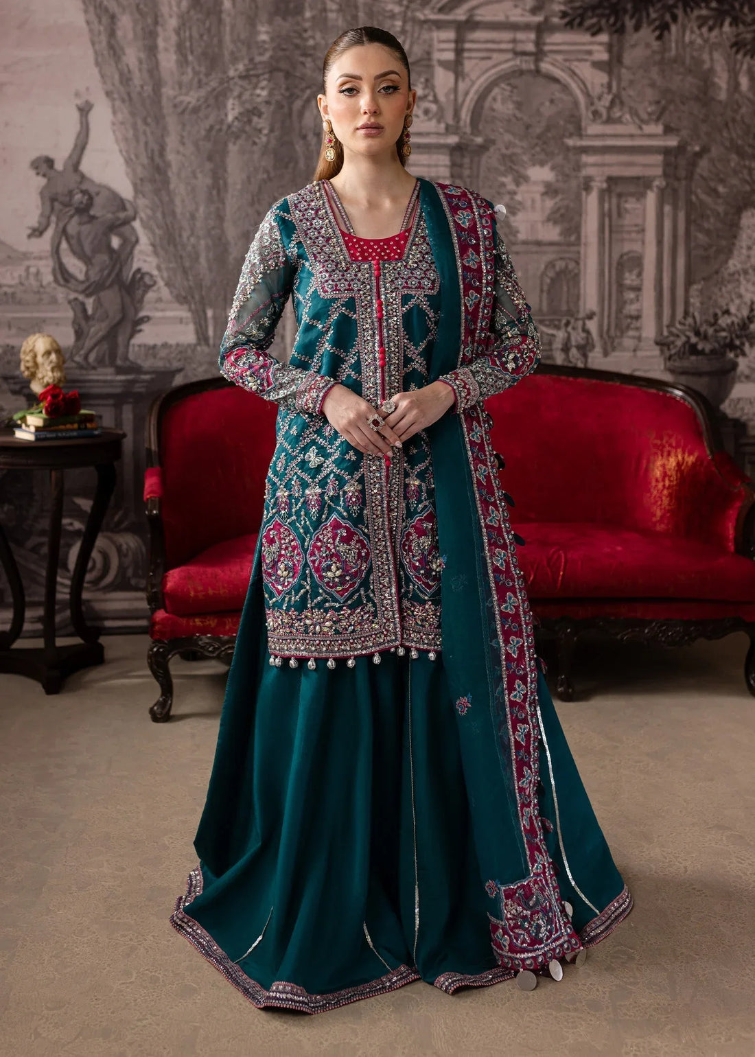 Maria Osama Khan | Mystara Wedding Festive | Riva - Rang-e-Khaas