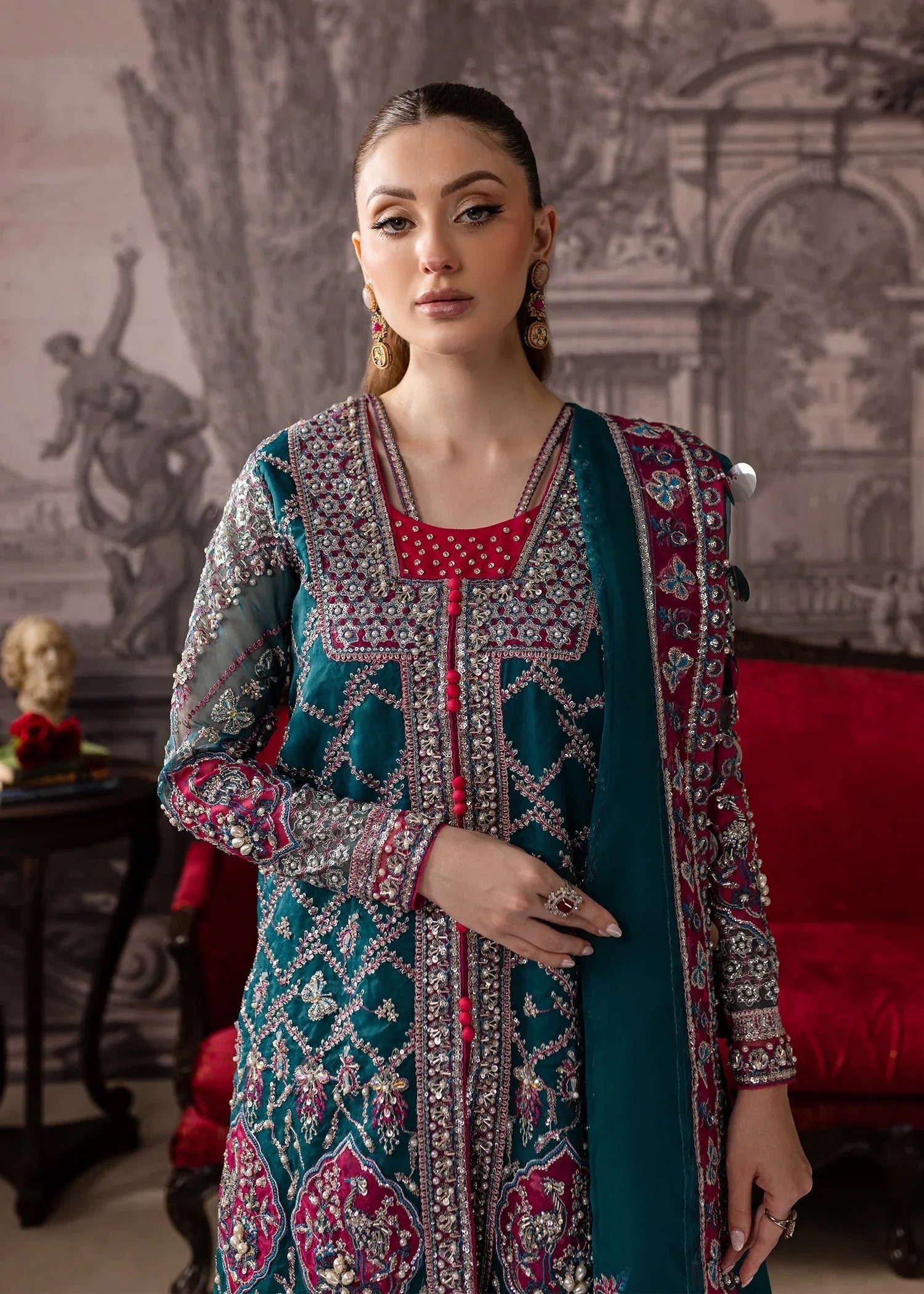 Maria Osama Khan | Mystara Wedding Festive | Riva - Rang-e-Khaas