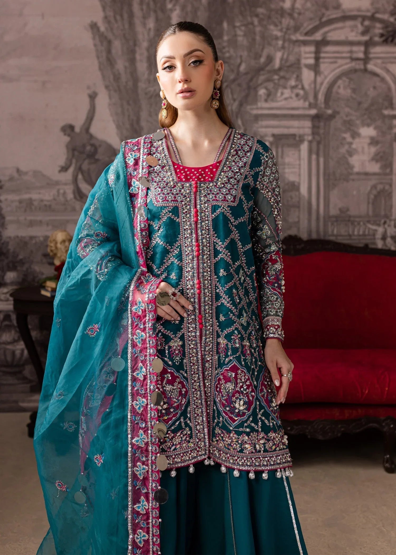 Maria Osama Khan | Mystara Wedding Festive | Riva - Rang-e-Khaas