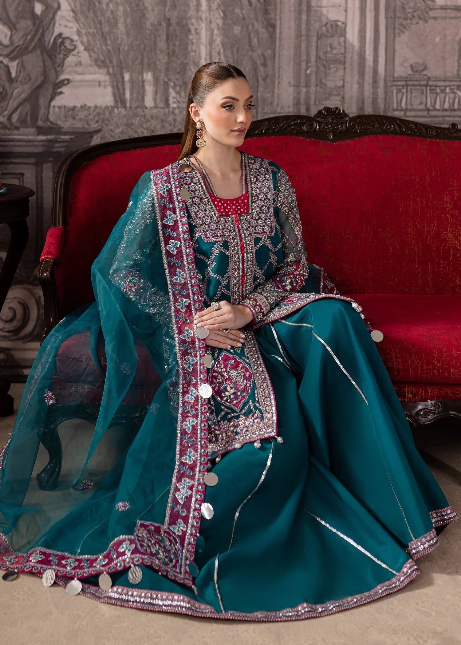 Maria Osama Khan | Mystara Wedding Festive | Riva - Rang-e-Khaas