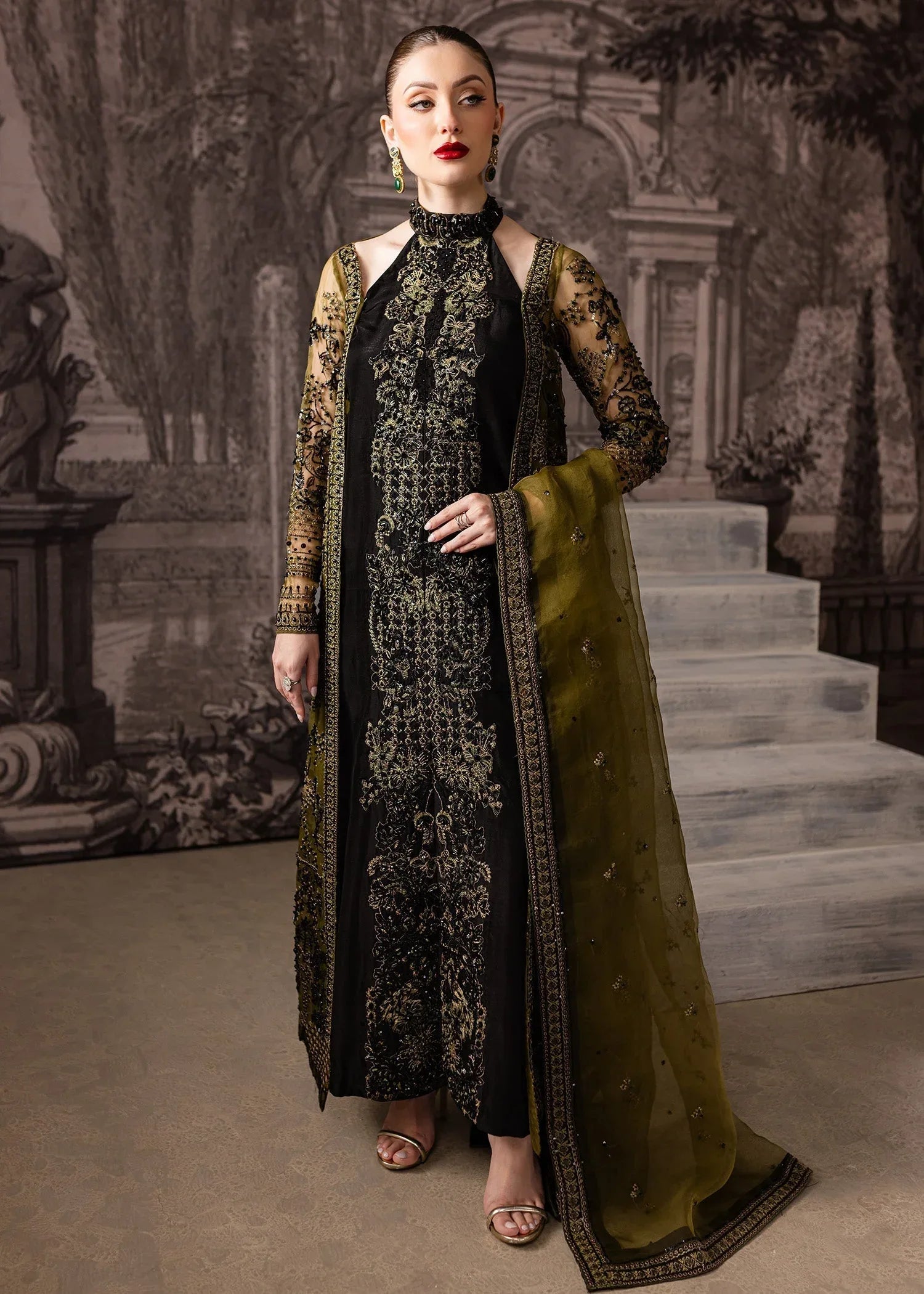 Maria Osama Khan | Mystara Wedding Festive | Storm - Rang-e-Khaas