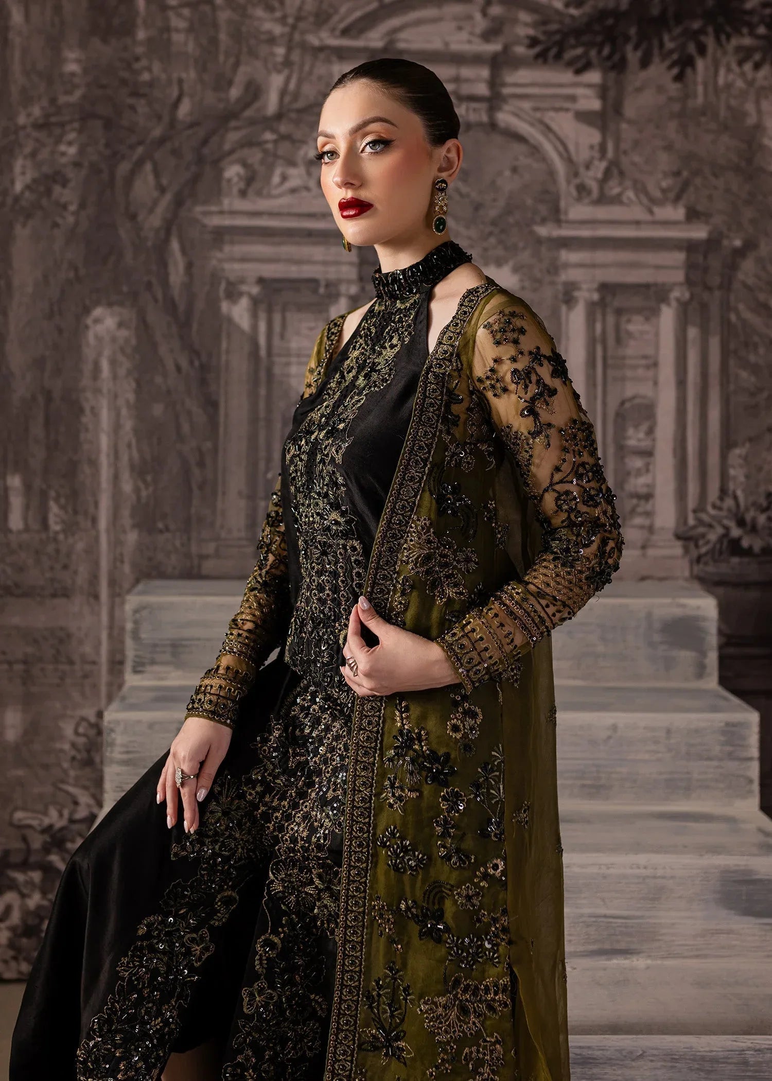Maria Osama Khan | Mystara Wedding Festive | Storm - Rang-e-Khaas