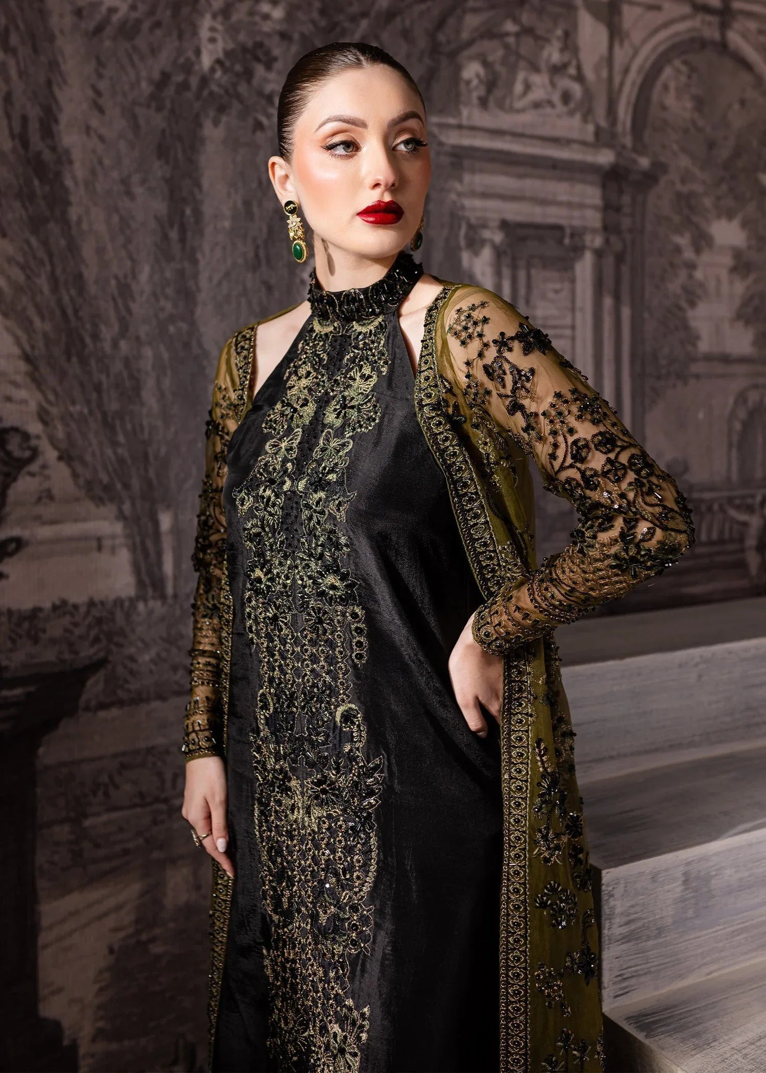 Maria Osama Khan | Mystara Wedding Festive | Storm - Rang-e-Khaas