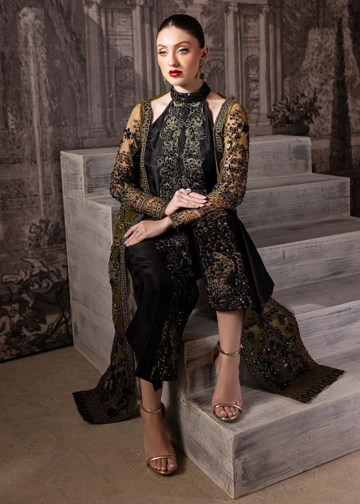 Maria Osama Khan | Mystara Wedding Festive | Storm - Rang-e-Khaas