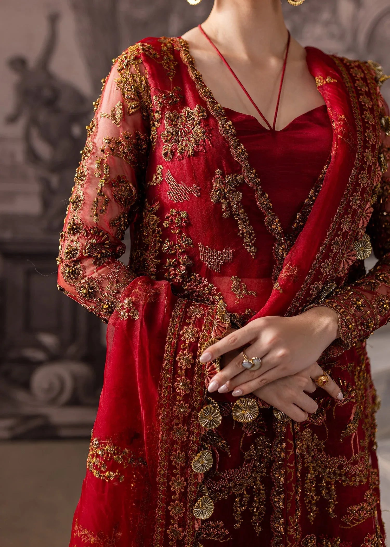 Maria Osama Khan | Mystara Wedding Festive | Vanta - Rang-e-Khaas