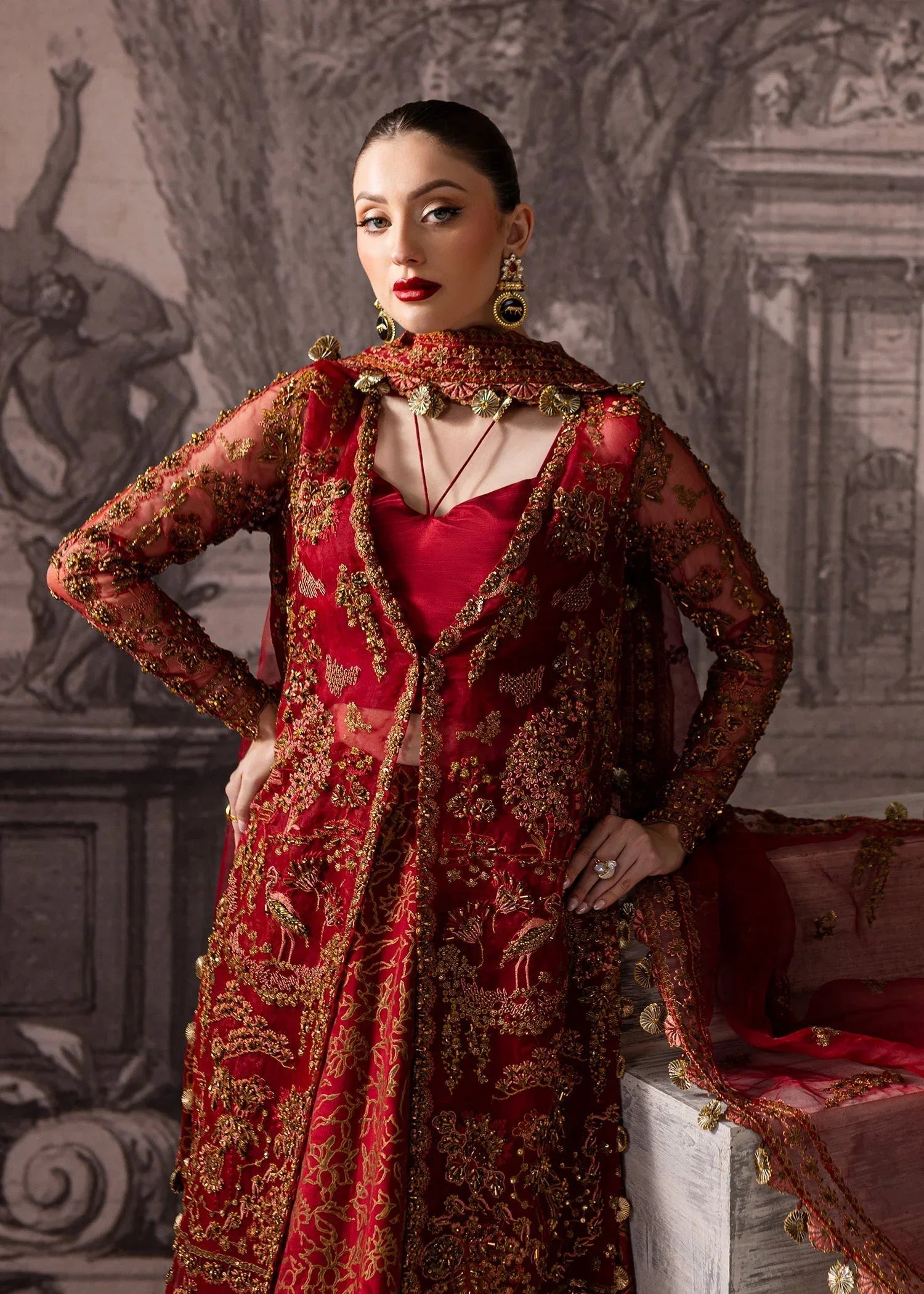 Maria Osama Khan | Mystara Wedding Festive | Vanta - Rang-e-Khaas