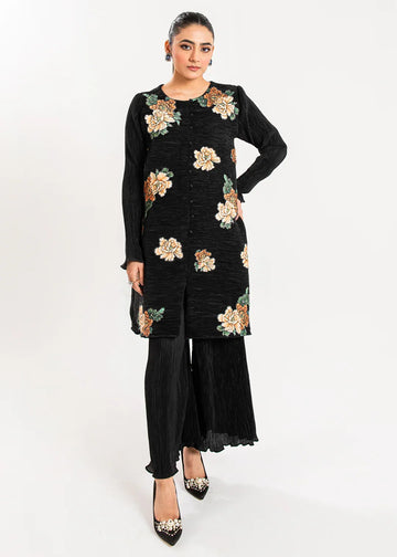 Maria Osama Khan | Claire Pleated Silk | Twilight - Rang-e-Khaas