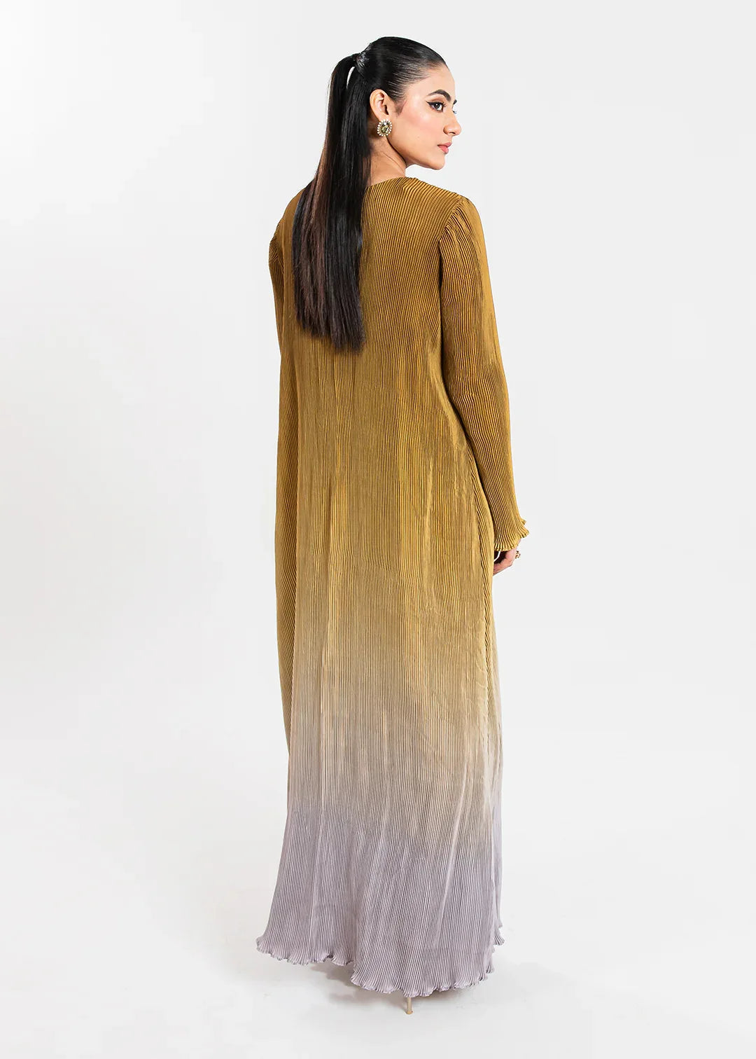 Maria Osama Khan | Claire Pleated Silk | Honeycomb - Rang-e-Khaas
