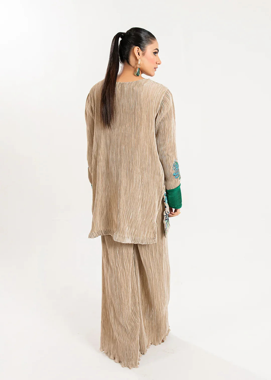 Maria Osama Khan | Claire Pleated Silk | Stardust - Rang-e-Khaas