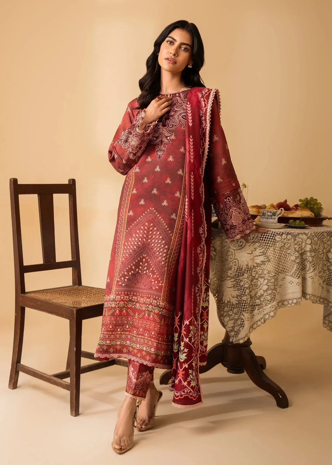 Aabyaan | Izabel Prints Linen Edit 24 | TAHLIA (AZ-09) - Rang-e-Khaas