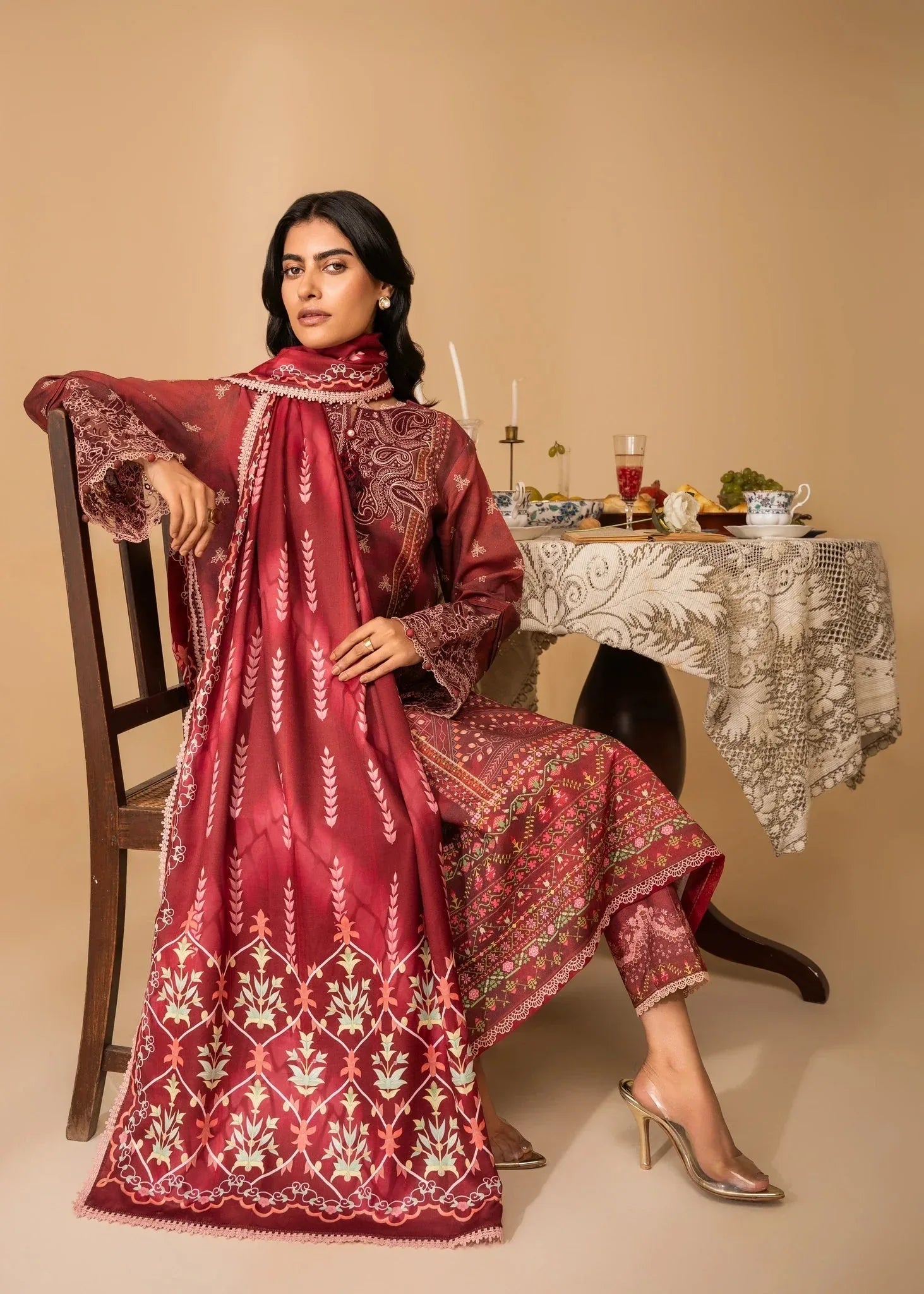 Aabyaan | Izabel Prints Linen Edit 24 | TAHLIA (AZ-09) - Rang-e-Khaas
