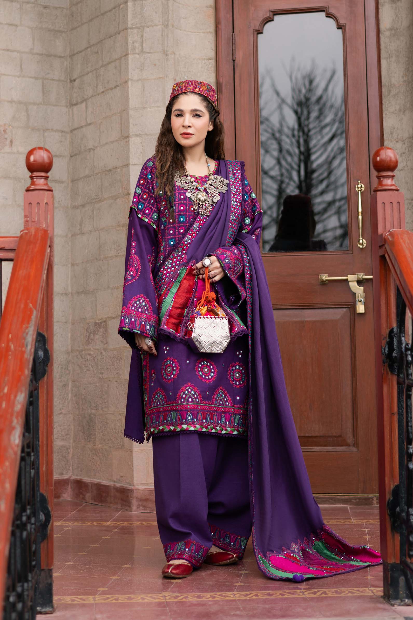 Maryam Hussain | Silk Edit |  Plum - Rang-e-Khaas