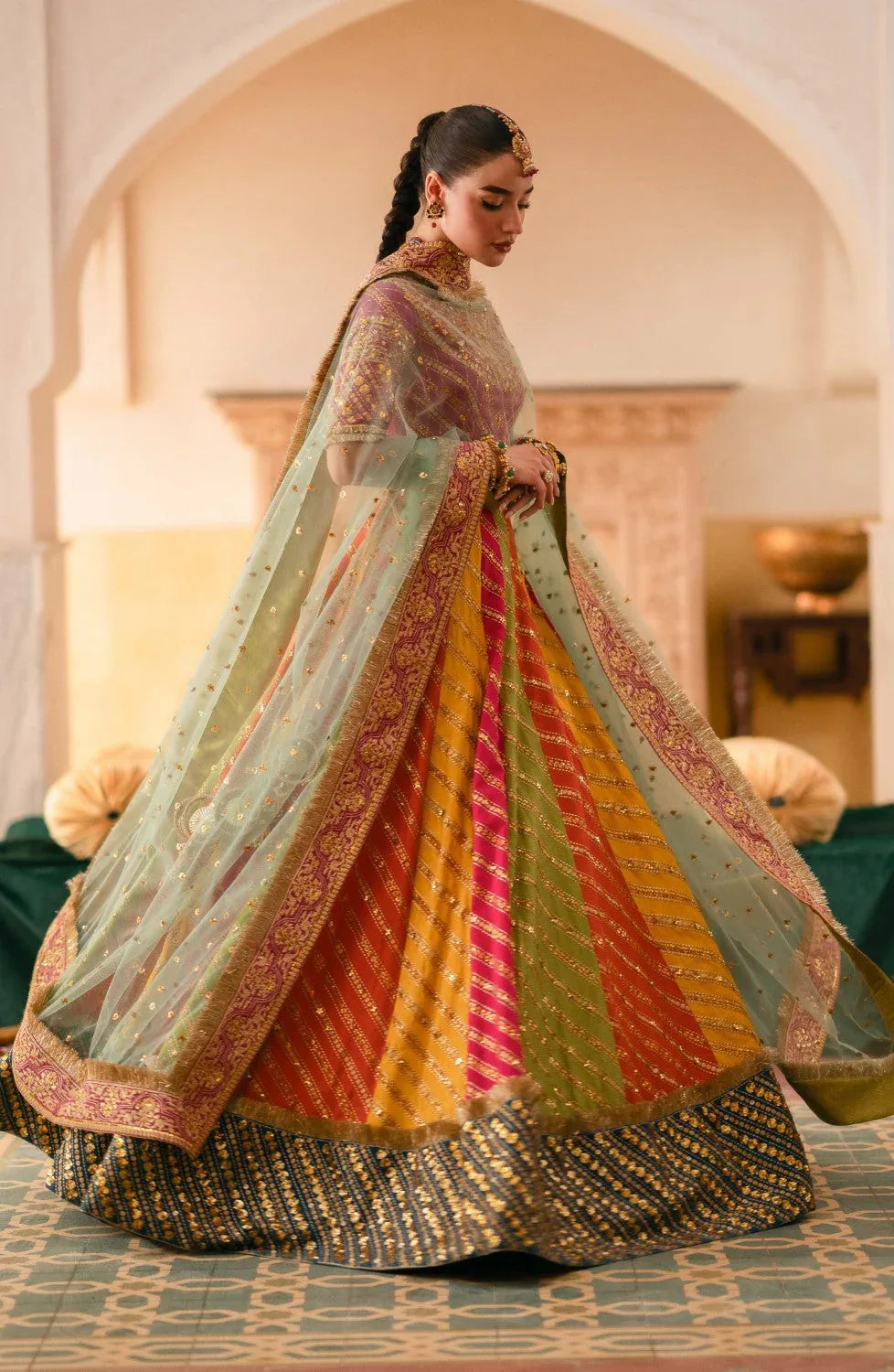Maryum N Maria | Gul Posh Wedding Formals | SITARA BEGUM - MS40064 - Rang-e-Khaas