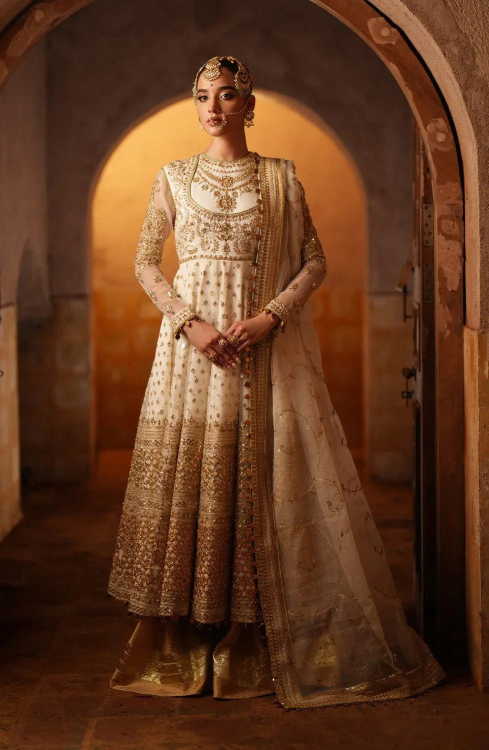 Maryum N Maria | Gul Posh Wedding Formals | Chand Bali - MS40066 - Rang-e-Khaas