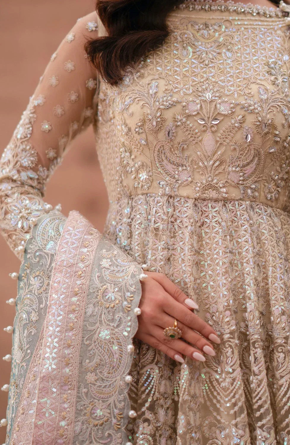 Maryum N Maria | Gul Posh Wedding Formals | ROSHANARA - MS40070 - Rang-e-Khaas