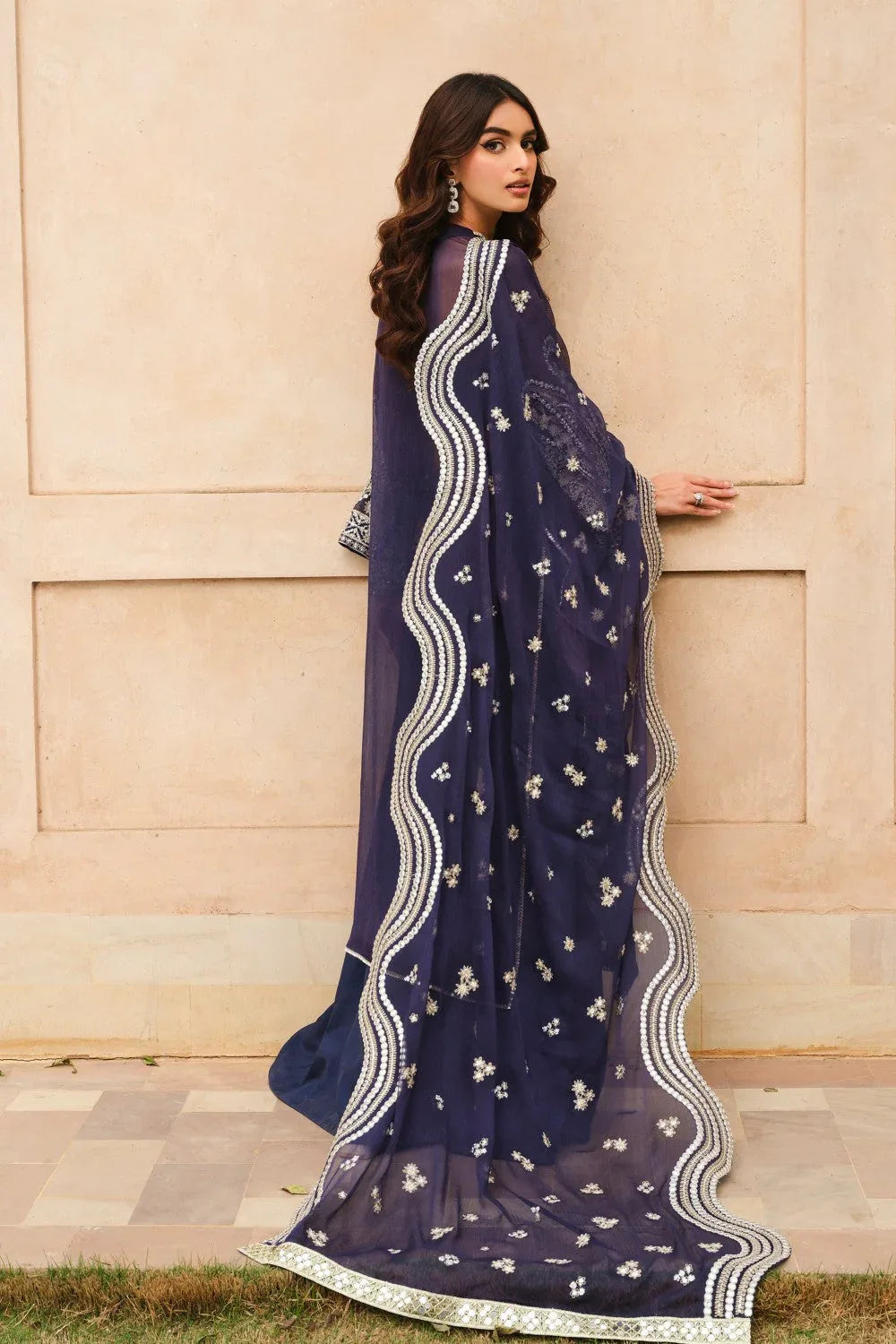 Maryum N Maria | Musk Formals |  ELAYA - FS40035 - Rang-e-Khaas
