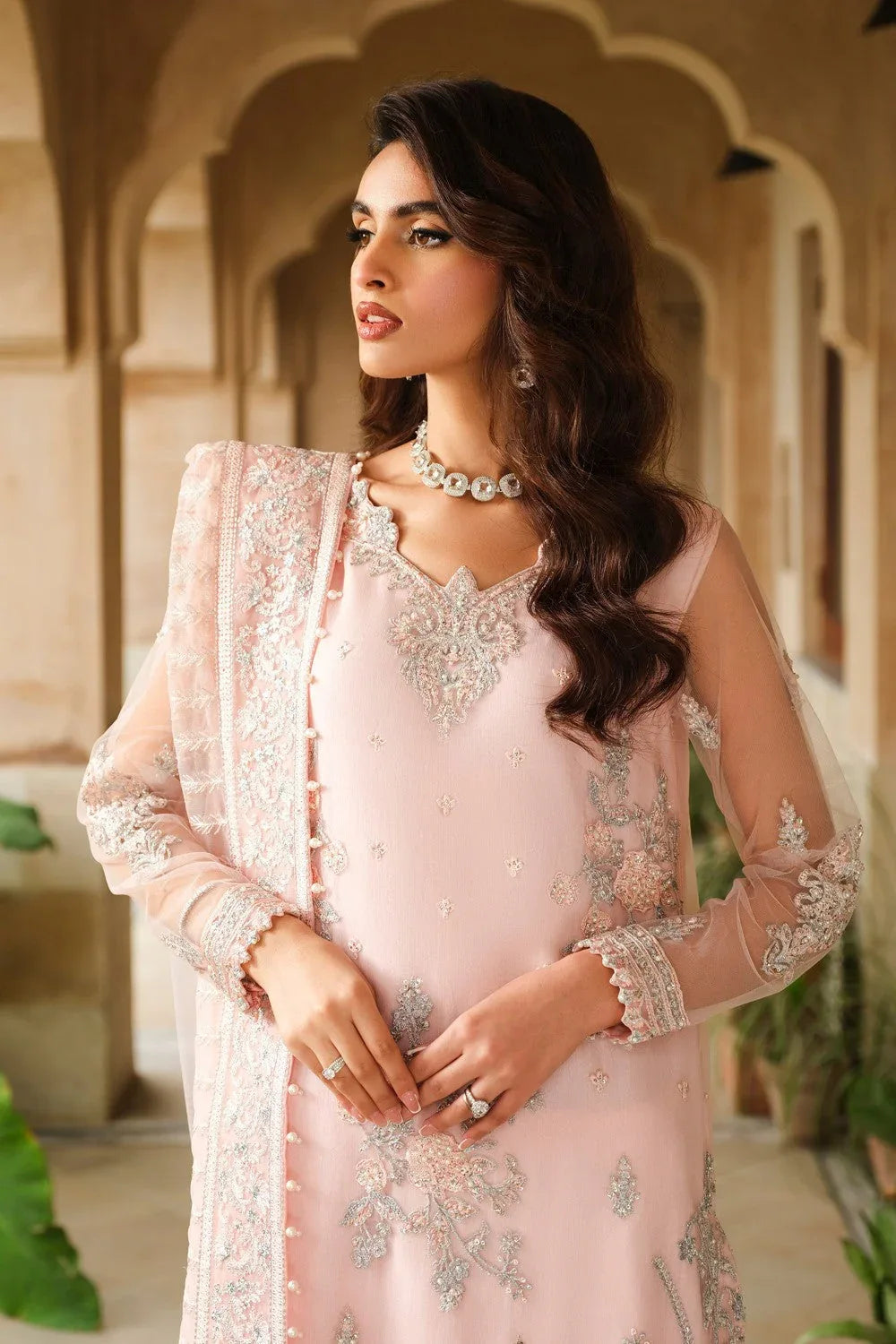 Maryum N Maria | Musk Formals |  MELINE - FS40036 - Rang-e-Khaas