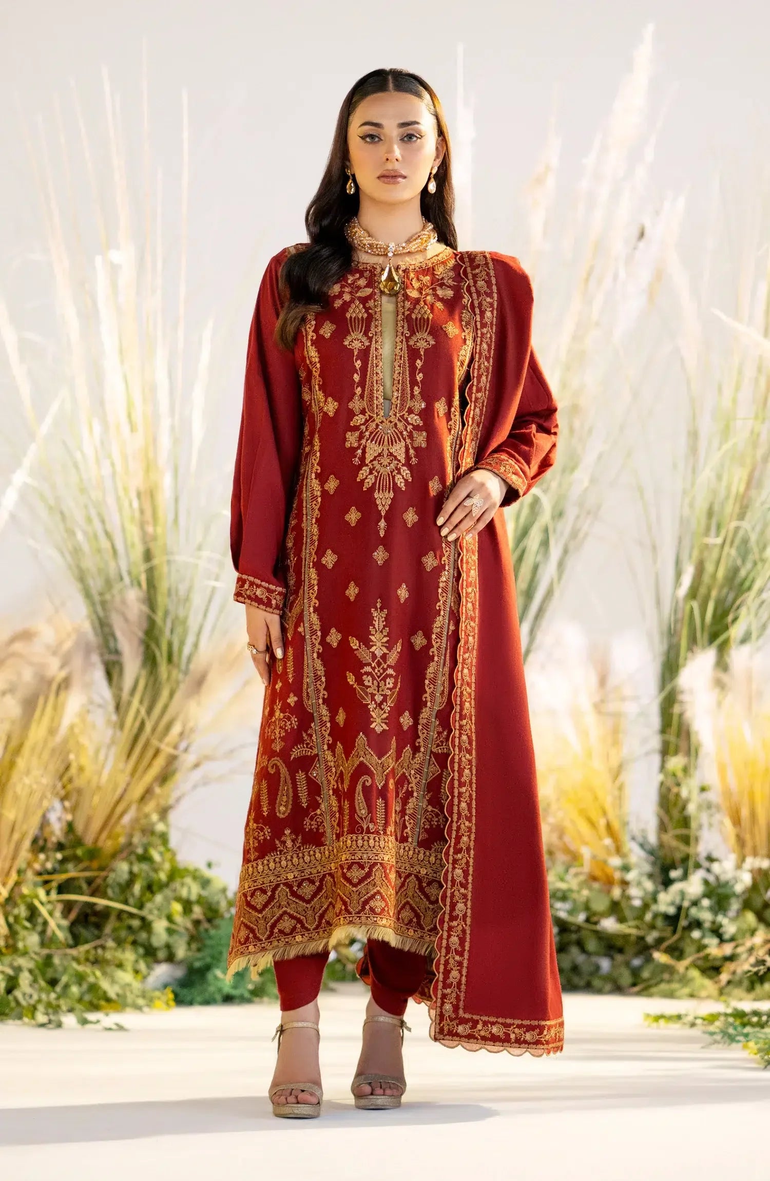 Maryum N Maria | Shehr Bano Winter 23 | HAESEL MW23558 - Rang-e-Khaas
